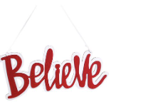 Believe Letrero