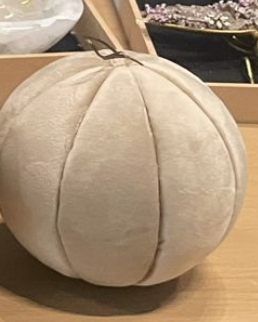 Esfera Terciopelo Beige Mediana