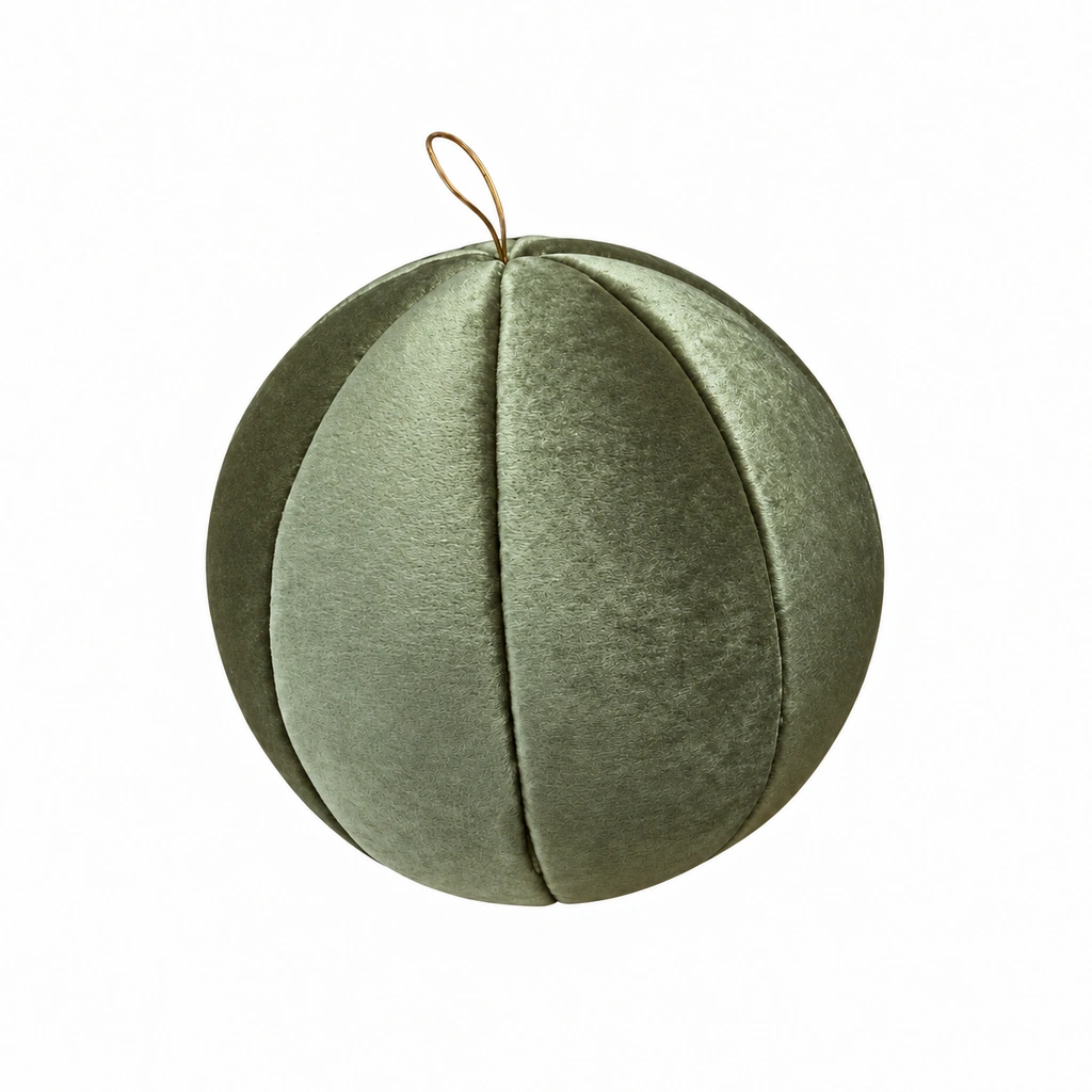 [ETVER22] Esfera Terciopelo Verde Olivo Chico