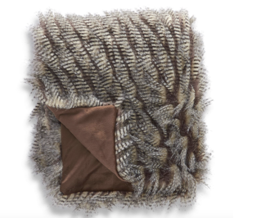 [15947C] Throw Gris con Negro 63"