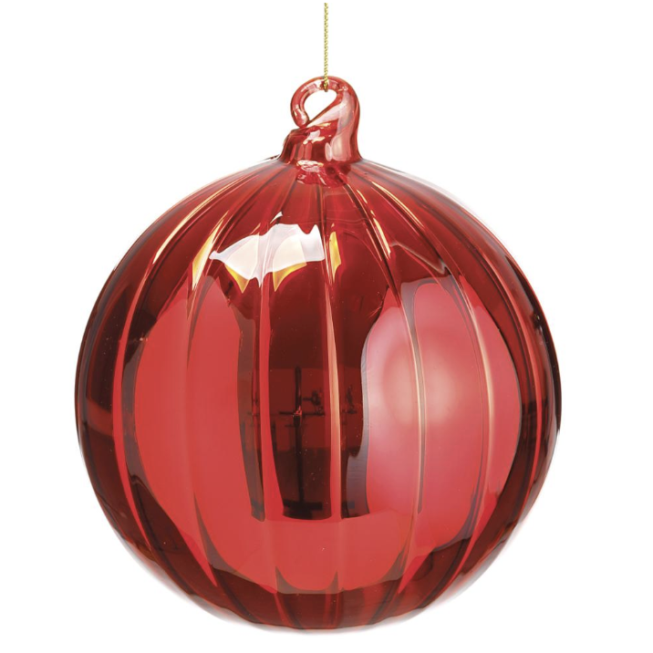 [XGN458-RE] Esfera Rojo Vidrio 4.75"