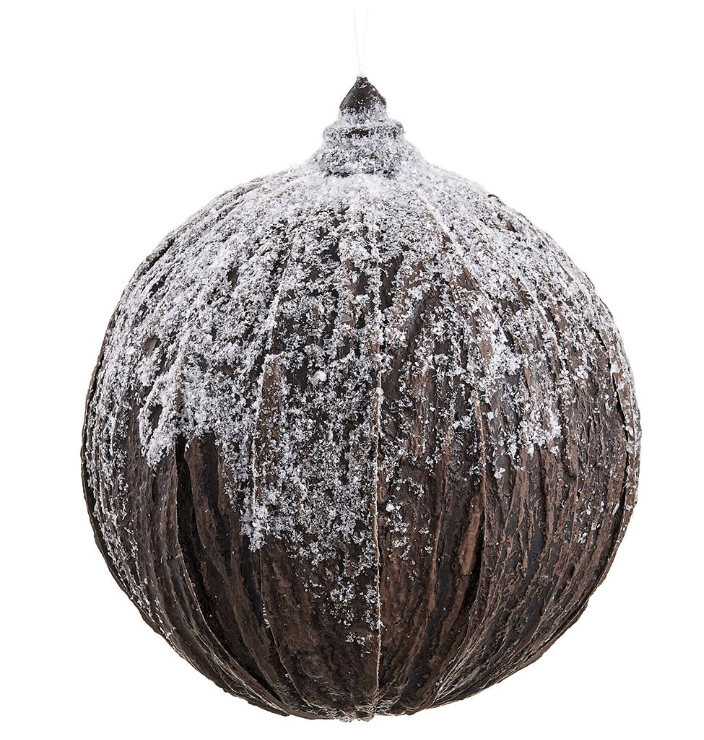 [XN0239-BR/WH] Esfera Madera Nieve