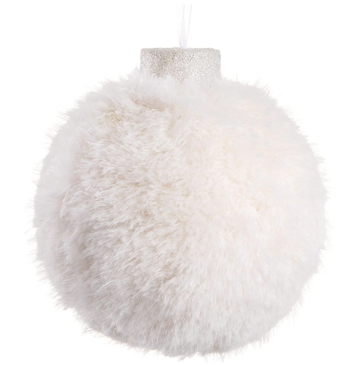 [XM2925-WH] Esfera Blanco Pelo 7"