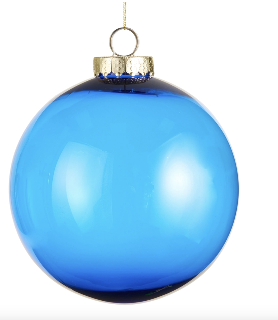 Esfera Azul Transparente 6"