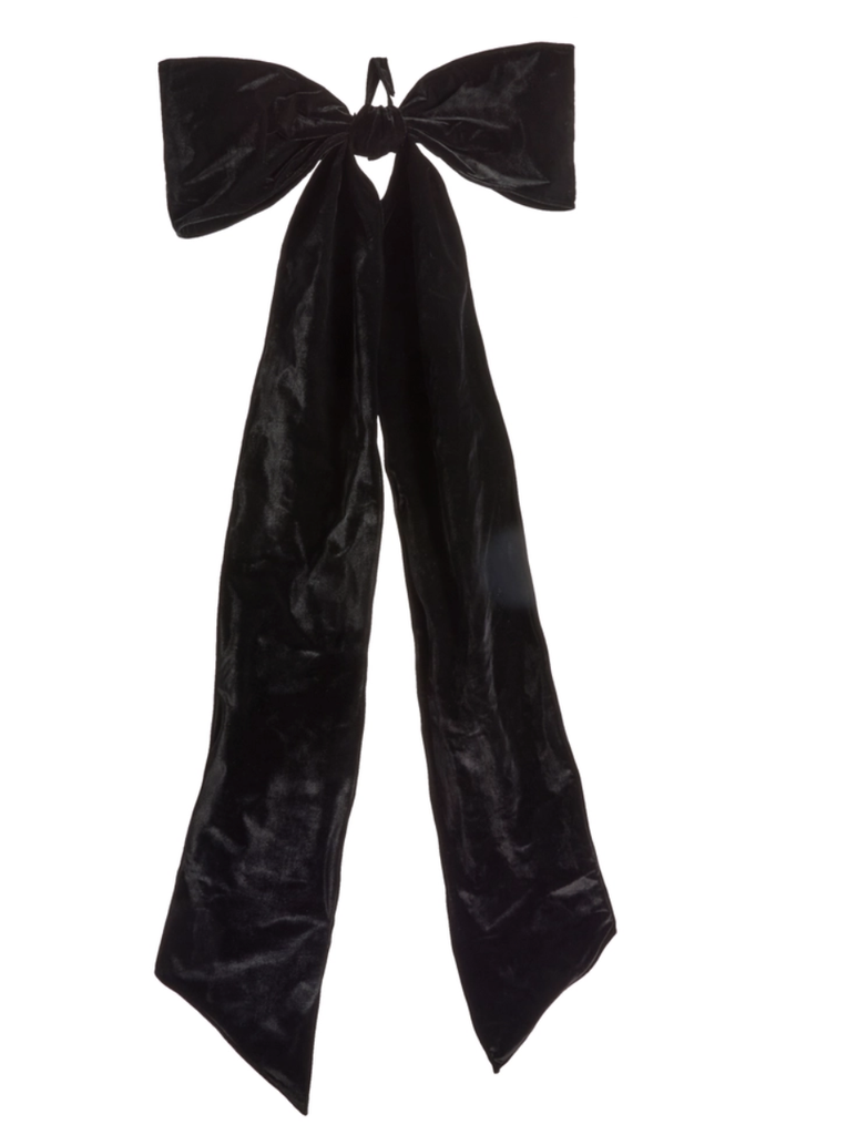 [4620941] Moño Negro Terciopelo 5' Jumbo