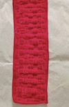 Liston Trenzado Terciopelo Rojo 5" X 3Y 