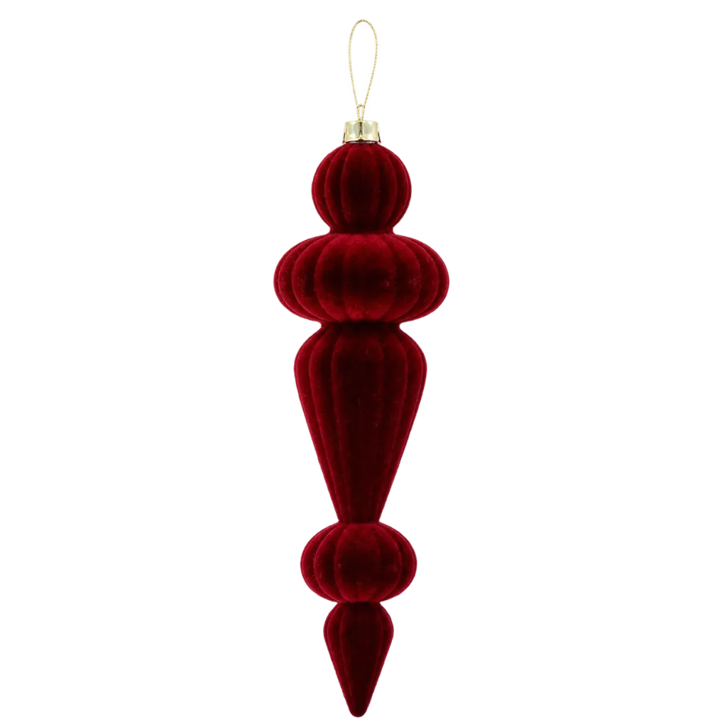 [MTX78941-BURG] Finial Terciopelo Vino 10"