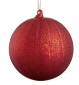 Esfera Rojo Cristal 8"