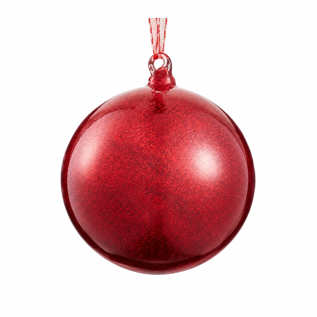 [XGN813-RE] Esfera Rojo Cristal 6"
