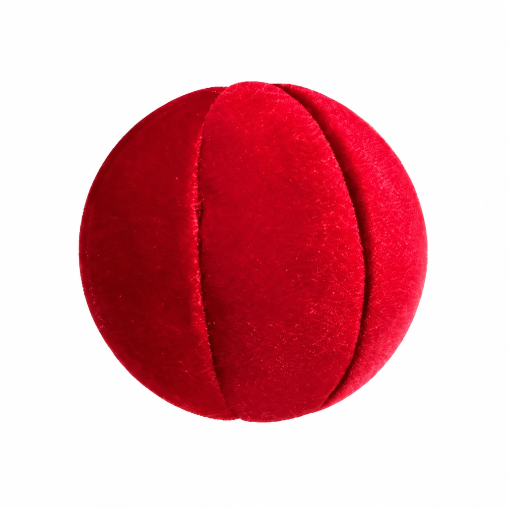 Esfera Terciopelo Rojo Quemado Mediano