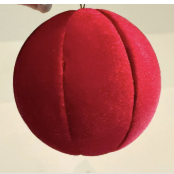 Esfera Terciopelo Rojo Quemado Extra Grande