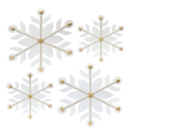 Set 2 Copo Blanco Oro Metal 15.5"