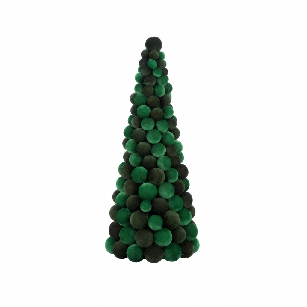 Arbol Esfera Terciopelo Verde 1.5m
