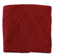 Throw Rojo 60" Tejido