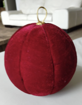 Esfera Vino Terciopelo 22cm