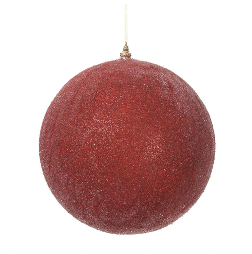 [XN2067-RE] Esfera Rojo Chaquira 11.75"
