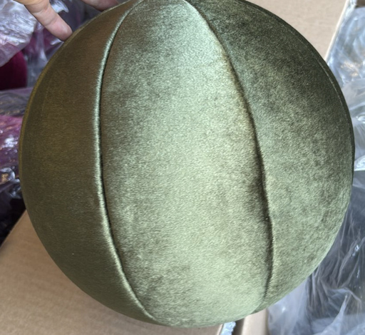 [ETVER35] Esfera Terciopelo Verde Olivo Extra Grande