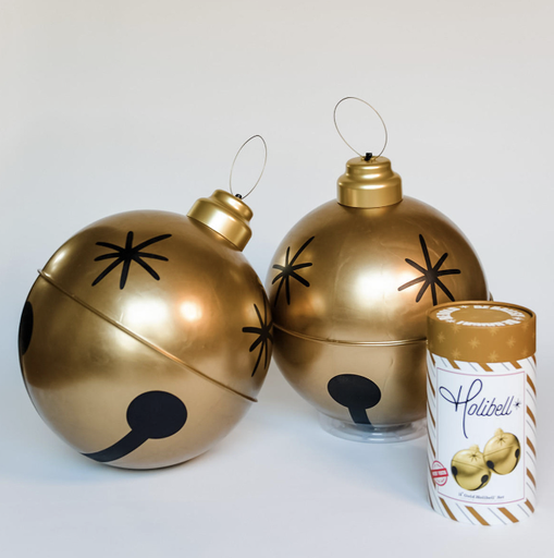[HOLIBELLGO12] Cascabel Oro Inflable 14" Set 2