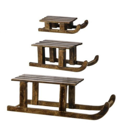 [MTX75132] Set 3 Trineo Madera 12"-17 "- 22"