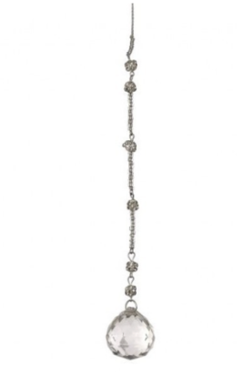 [MTX75375-CLSV] Colgante Acrilico Plata 8"