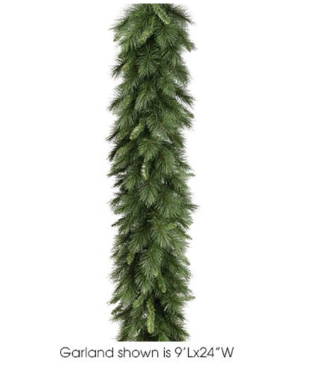 [YGN608-GR] Guirnalda Pino Verde 9'x18"