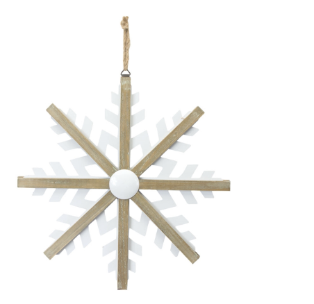 [80414] Copo Madera Blanco Metal