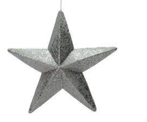 [L180127] Estrella Plata Glitter