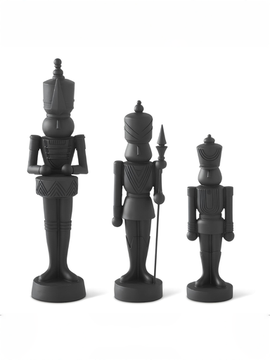[55524A] Set 3 Cascanuez Negro Mate